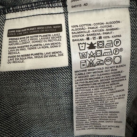 Levi’s Strauss Men’s Blue Denim Jacket Button Up Size Large 100% Cotton - Picture 11 of 13